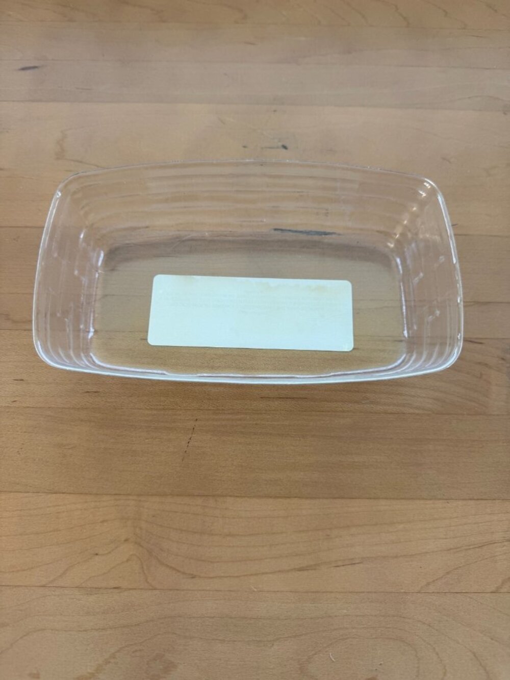 Longaberger Basket Clear Plastic Protector #40843 Small Loaf 7.5L x 4.75W x 2.5H